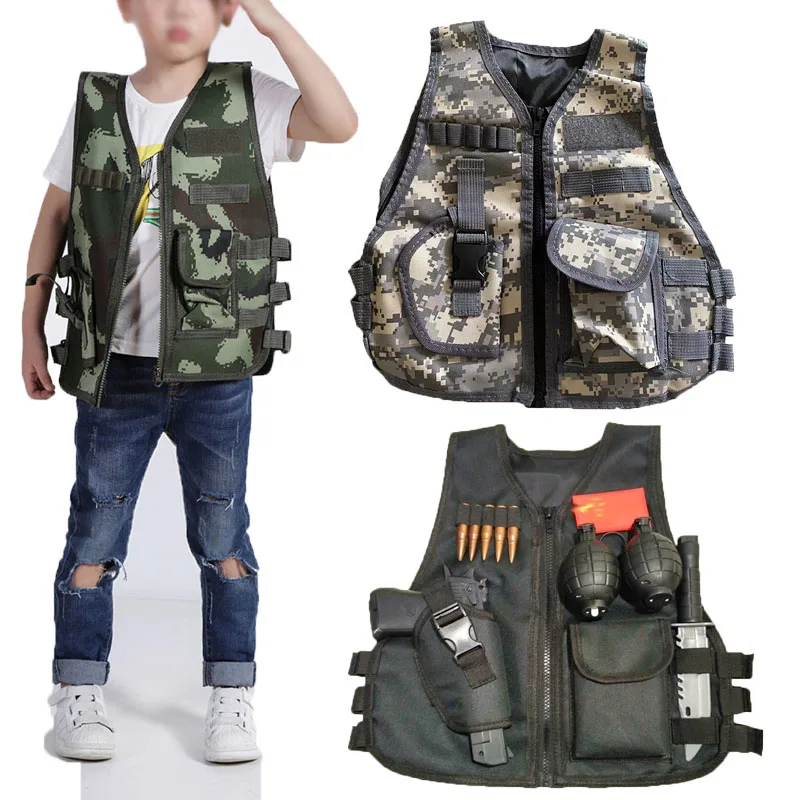 Outdoor Hunting Games For Kids - Army Fans Outdoor Children Vest Tactical