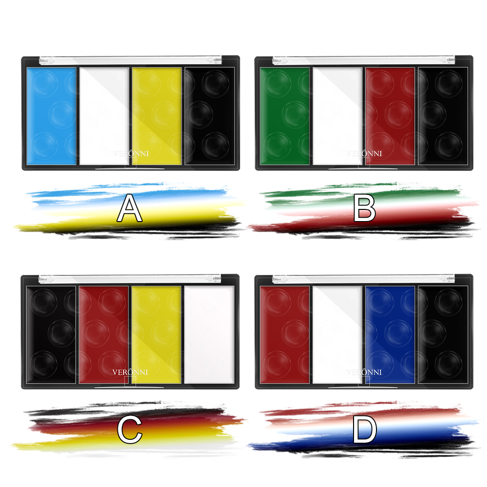 Camo Face Paint - 4 Colors Face Body Oil Paint