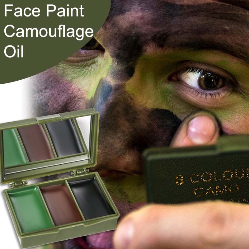 Three-Color Camouflage Face Pa - огляд і ціна Camo Face Paint