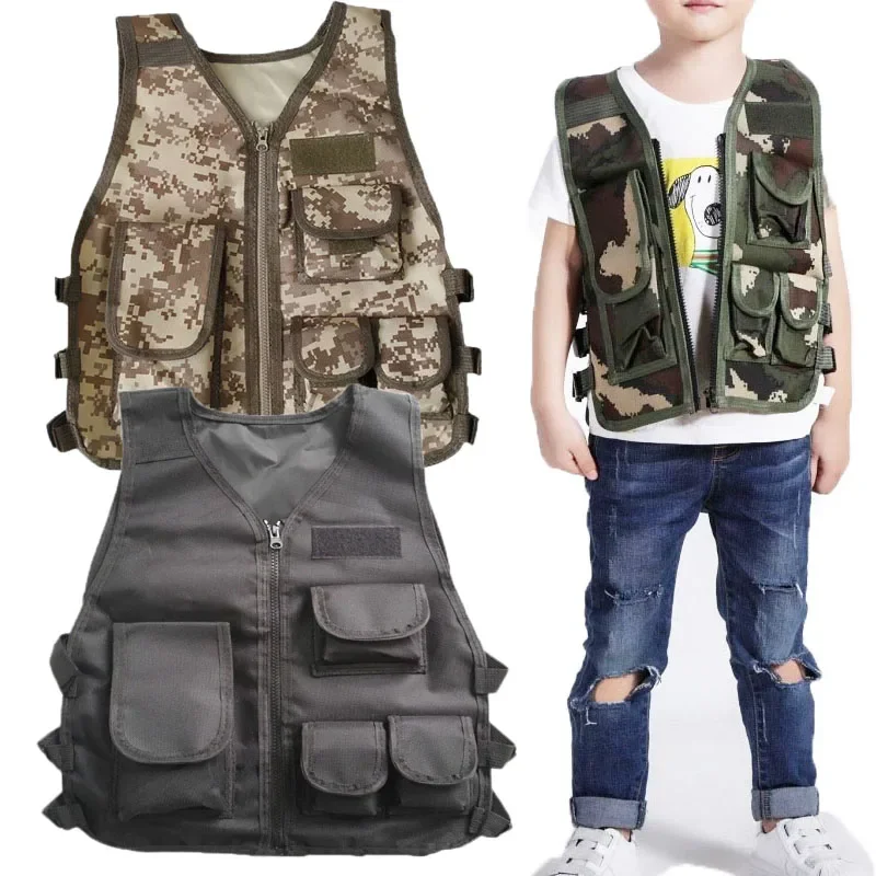 Children Tactical Vest Camoufl - огляд і ціна Outdoor Hunting Games For Kids