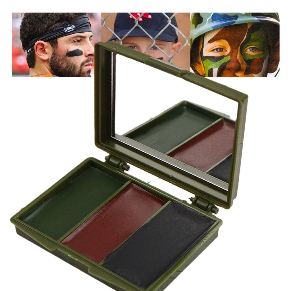 Three-Color Camouflage Facial  - огляд і ціна Camo Face Paint